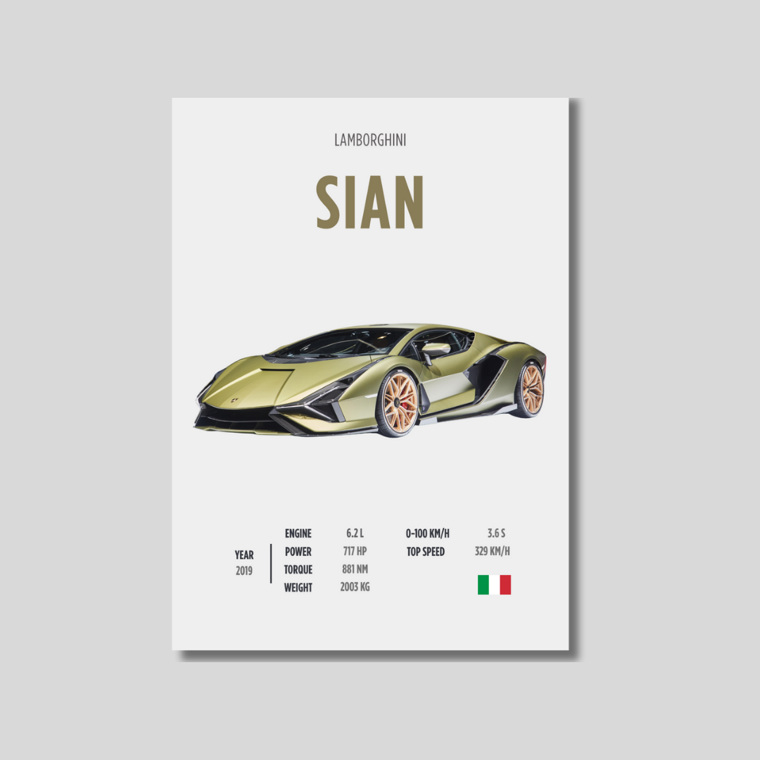 Lamborghini Sian Stats