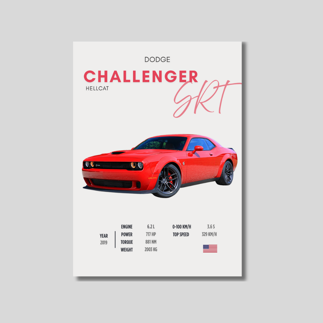 Dodge Challenger hellcat SRT Stats
